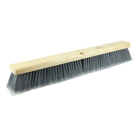 Weiler 18" Fine Sweep Floor Brush Flagged Silver Polystyrene Fill 42041